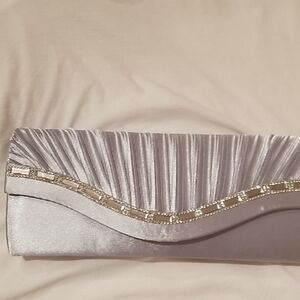 Elegant Silver Clutch Bag